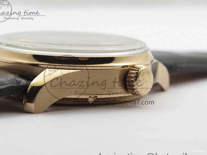 MIROTIME 0129 Elegant Portugieser Perpetual Calendar IW503302 RG V9F 1:1 Best Edition Gray Dial on Black Leather Strap A 7096